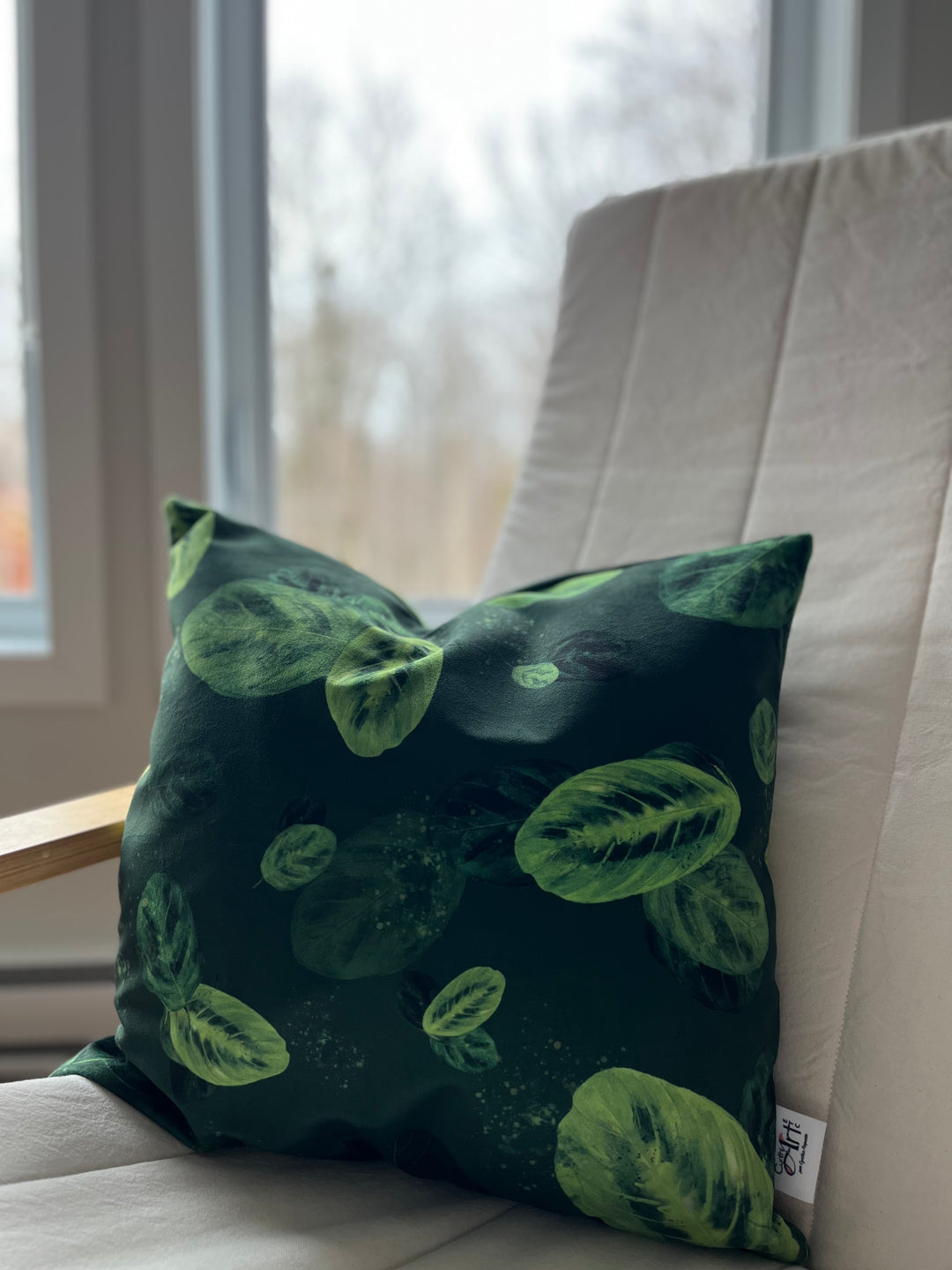Housse de coussin · Maranta lemon lime