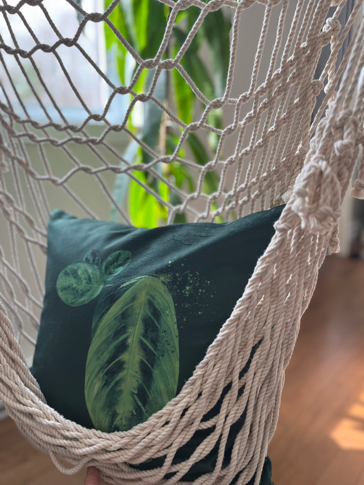 Housse de coussin · Maranta lemon lime