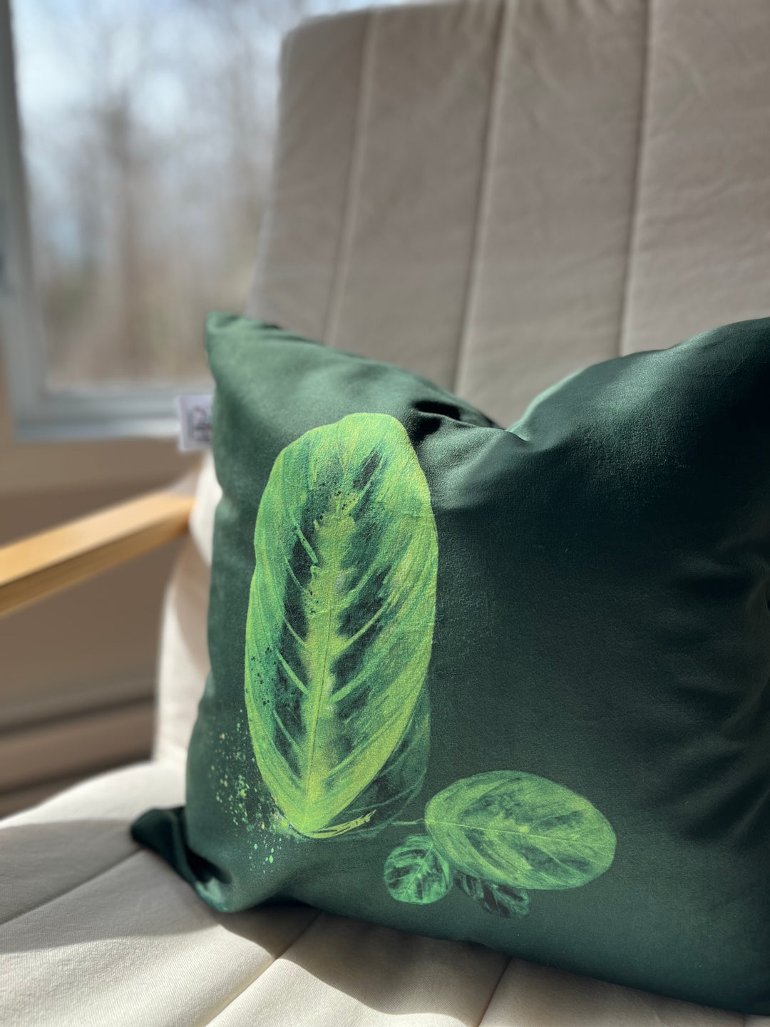 Housse de coussin · Maranta lemon lime