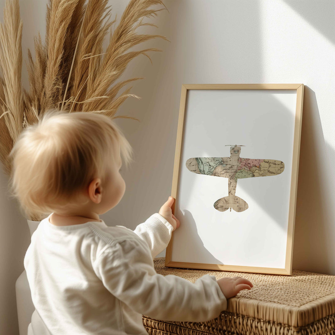 Ensemble d'affiches avion - Explorer le monde ancien