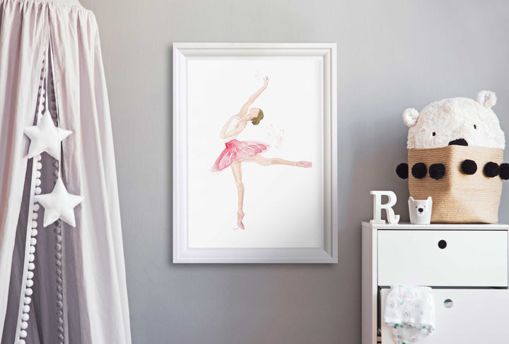 Illustration - Ballerine en arabesque
