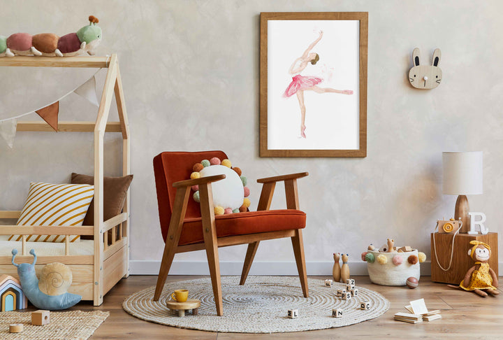 Illustration - Ballerine en arabesque