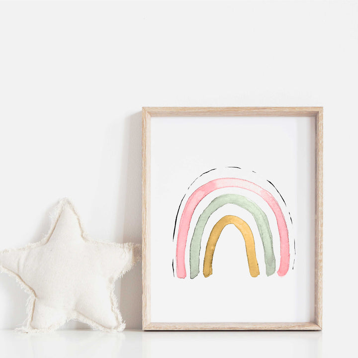 Ensemble affiches -  Arc-en-ciel et nuages