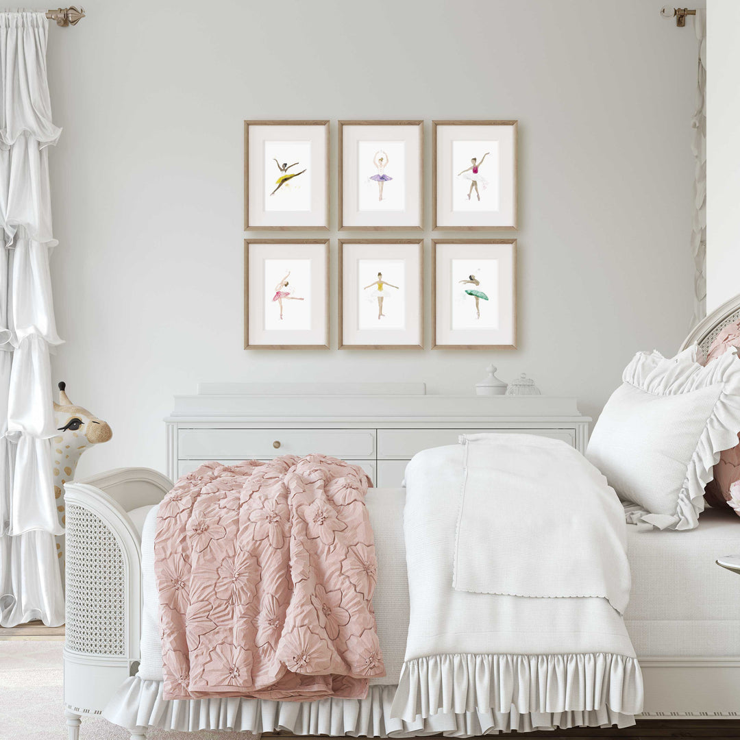 Ensemble d'illustrations - Les ballerines