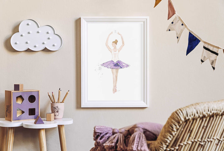 Illustration - Ballerine, cinquième position