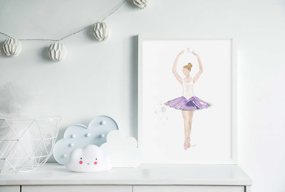 Illustration - Ballerine, cinquième position
