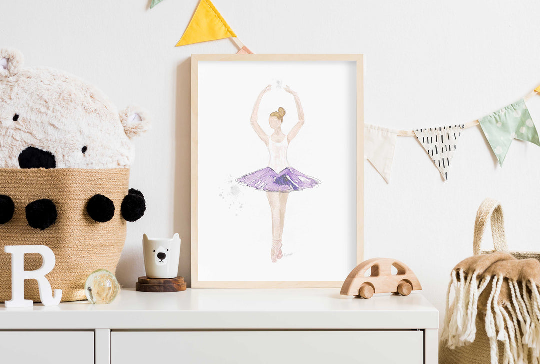 Illustration - Ballerine, cinquième position