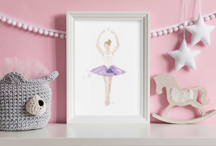 Illustration - Ballerine, cinquième position