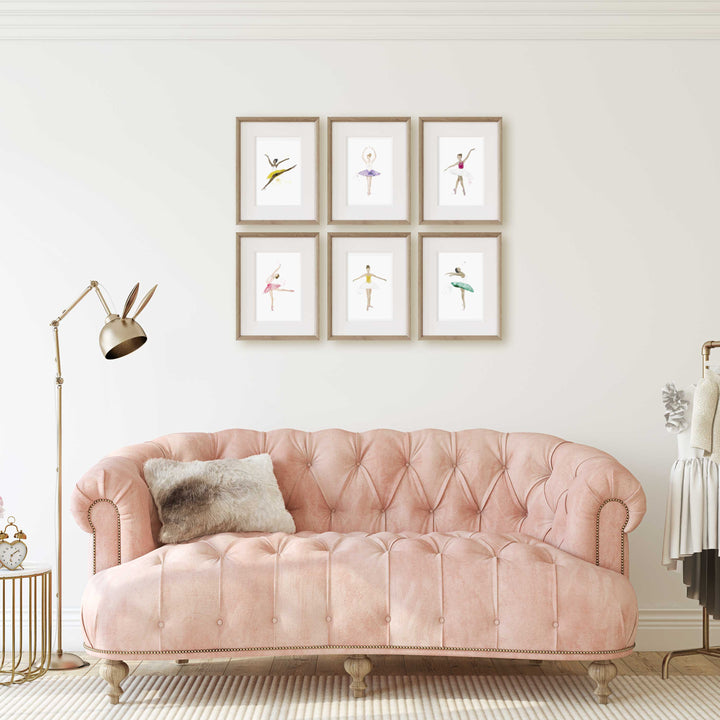 Ensemble d'illustrations - Les ballerines