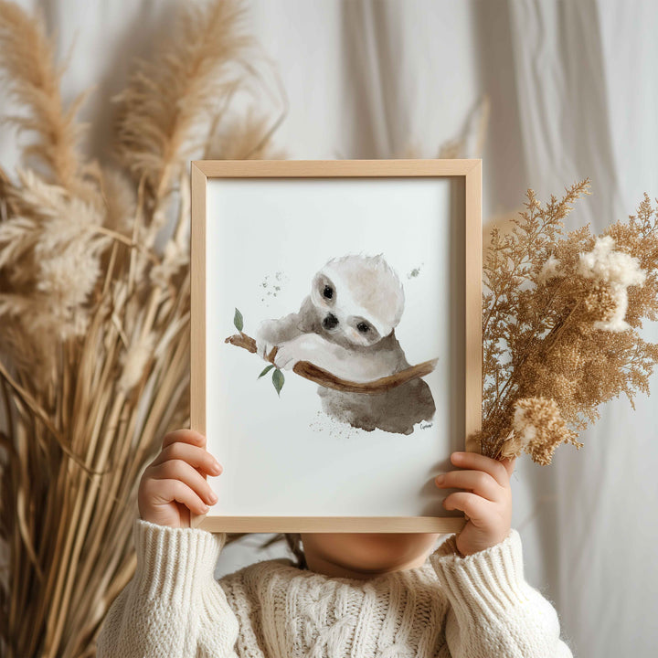 Affiche - animaux d'Australie - le bébé paresseux