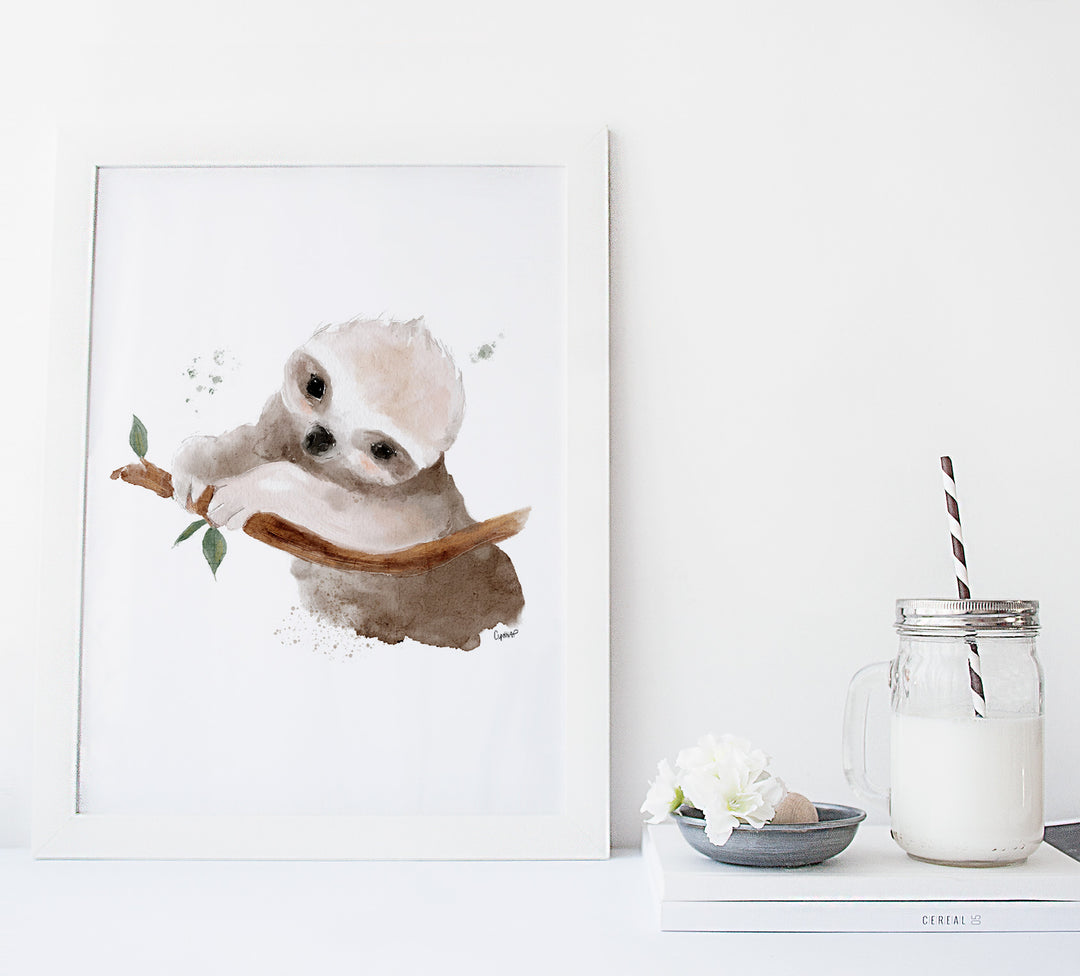 Affiche - animaux d'Australie - le bébé paresseux