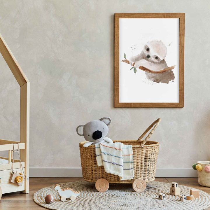 Affiche - animaux d'Australie - le bébé paresseux