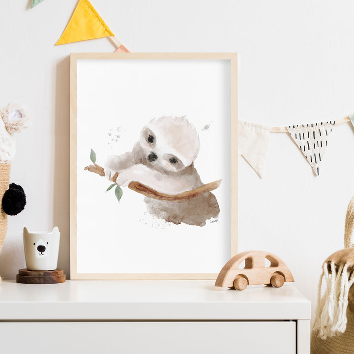 Affiche - animaux d'Australie - le bébé paresseux