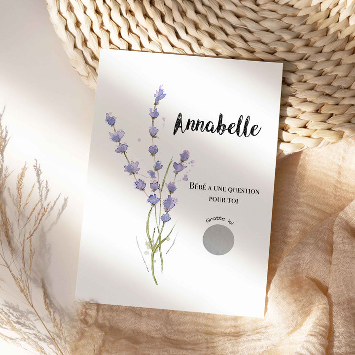 Carte à gratter personnalisable - Veux-tu être ma marraine?