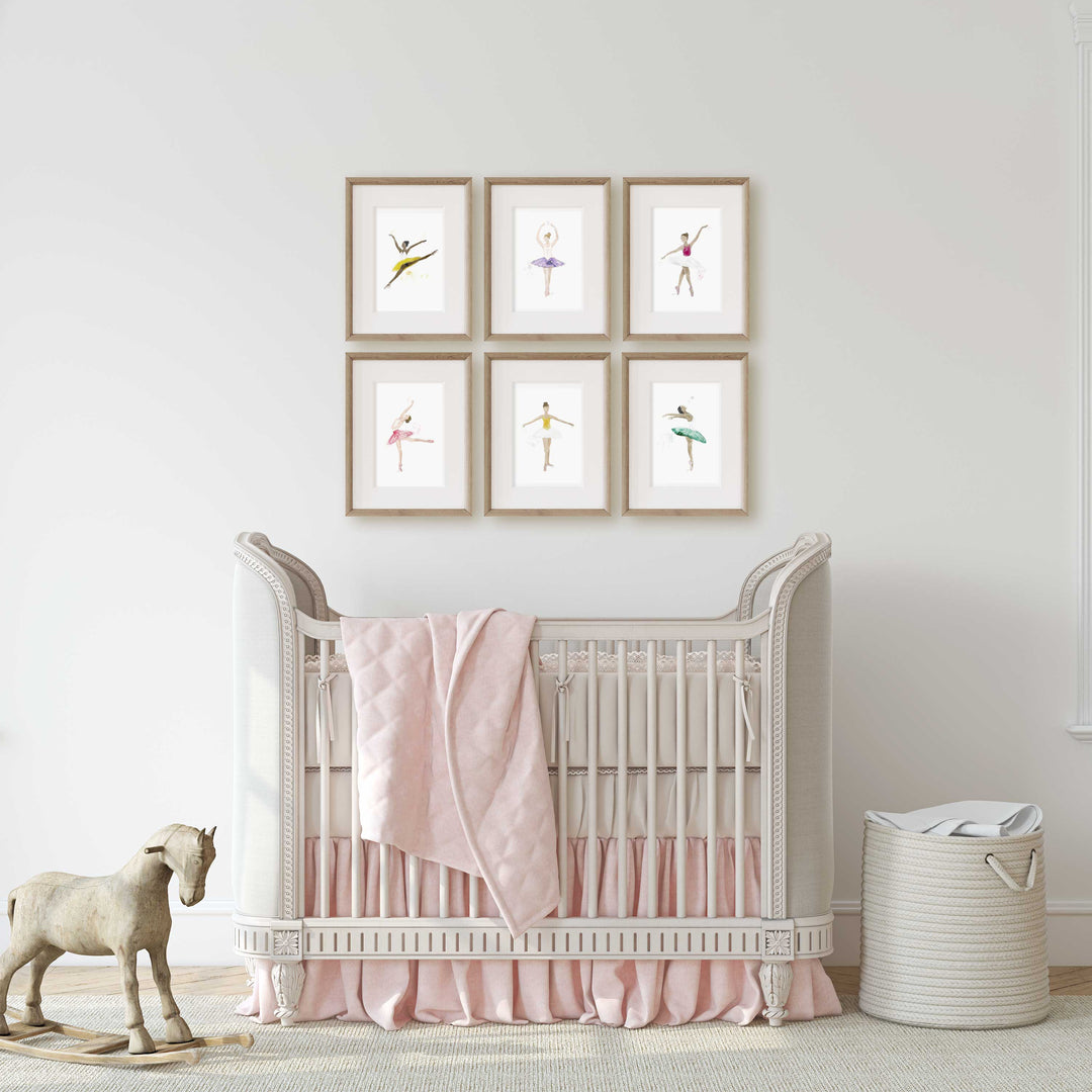 Ensemble d'illustrations - Les ballerines