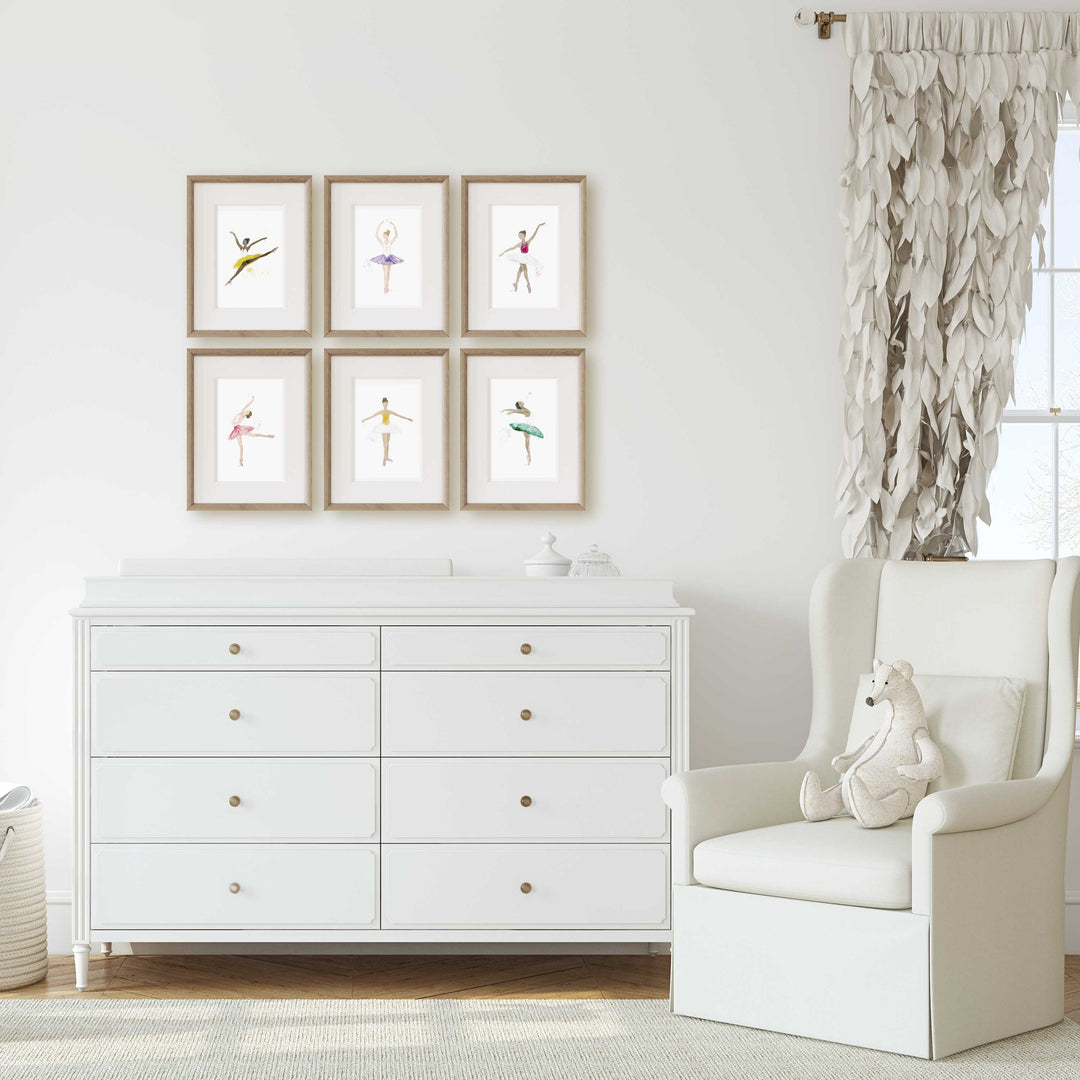 Ensemble d'illustrations - Les ballerines