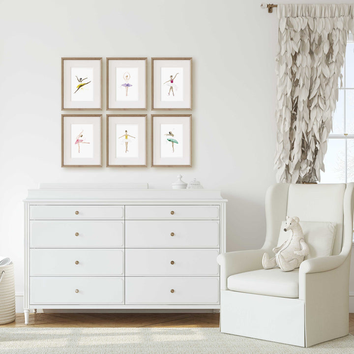 Ensemble d'illustrations - Les ballerines