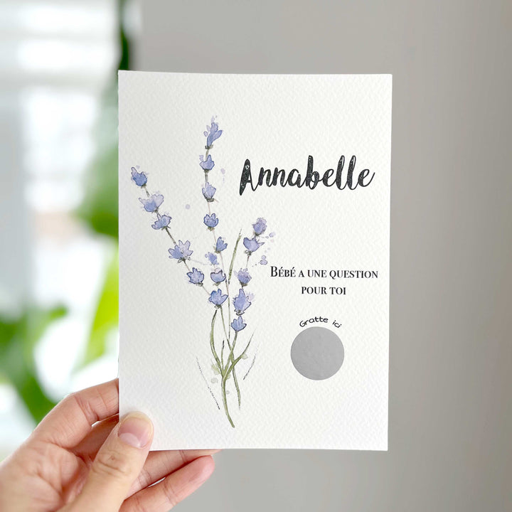 Carte à gratter personnalisable - Veux-tu être ma marraine?