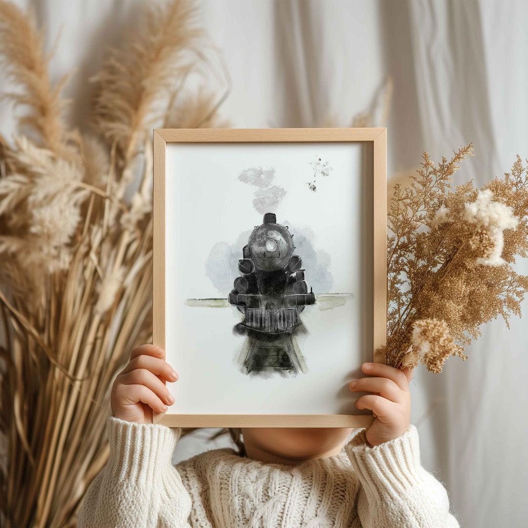 Ensemble affiches train vapeur  - Petit train va loin