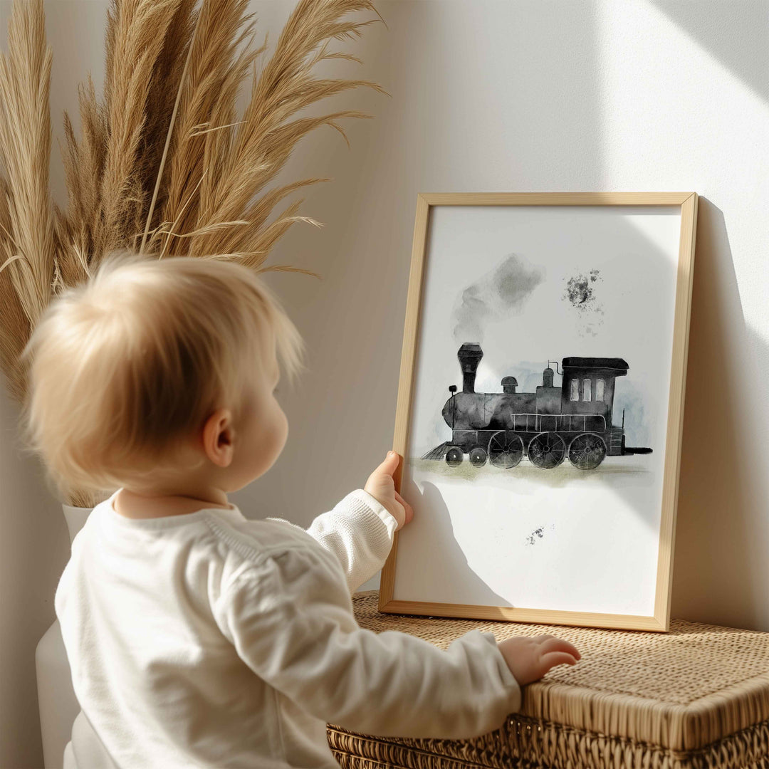 Ensemble affiches train vapeur  - Petit train va loin