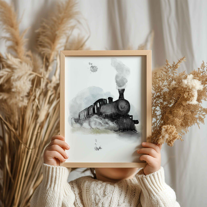 Ensemble affiches train vapeur  - Petit train va loin