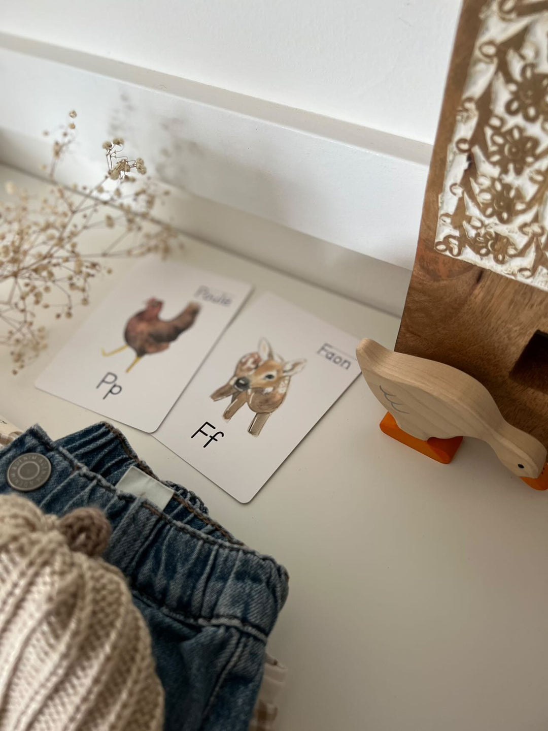 Cartes à lettres - Alphabet et nom des animaux