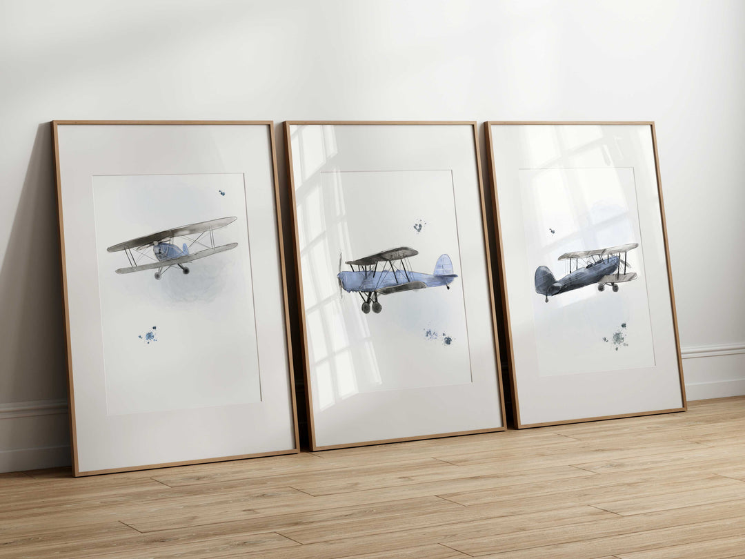 Ensemble affiches avion - Aventure dans les nuages