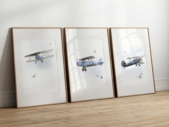 Ensemble affiches avion - Aventure dans les nuages