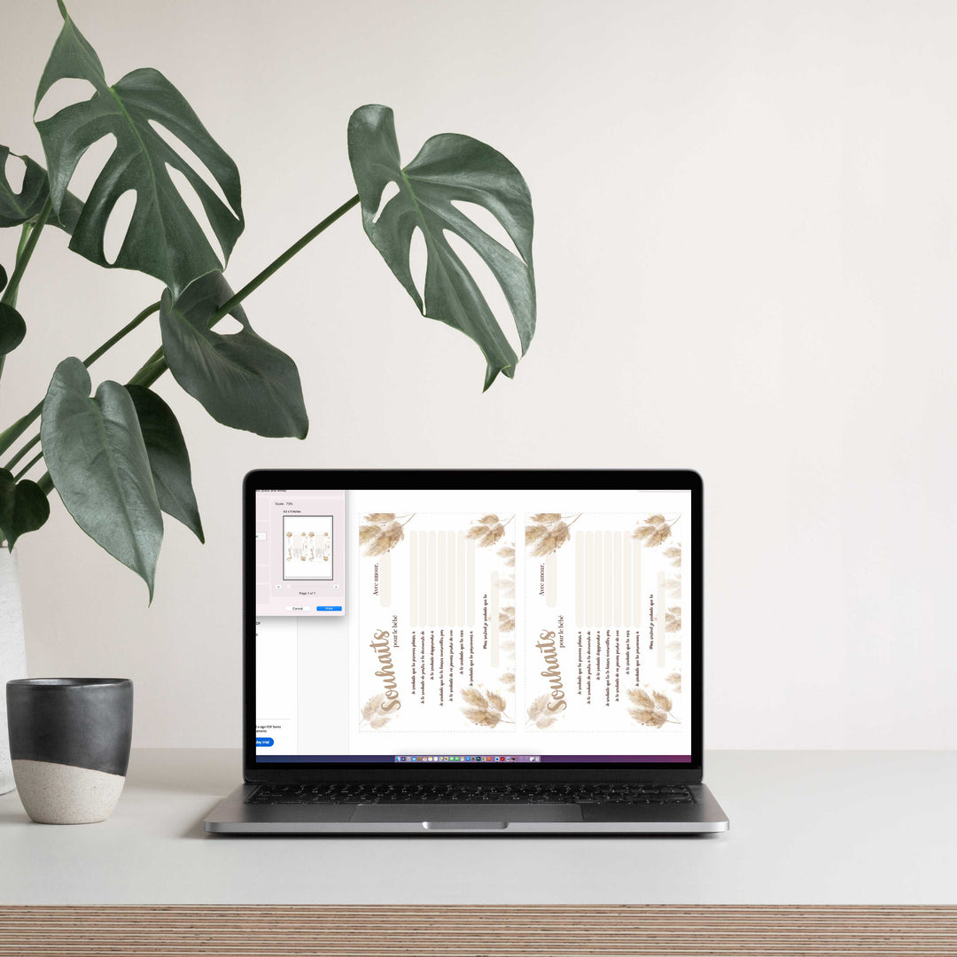 Duo : Cartons les prédictions et souhaits de bébé pampas (version numérique seulement)