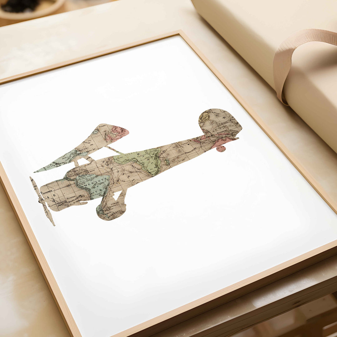 Ensemble d'affiches avion - Explorer le monde ancien