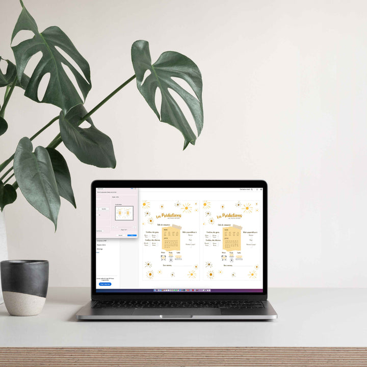 Duo : Cartons les prédictions et souhaits de bébé minis soleils (version numérique seulement)