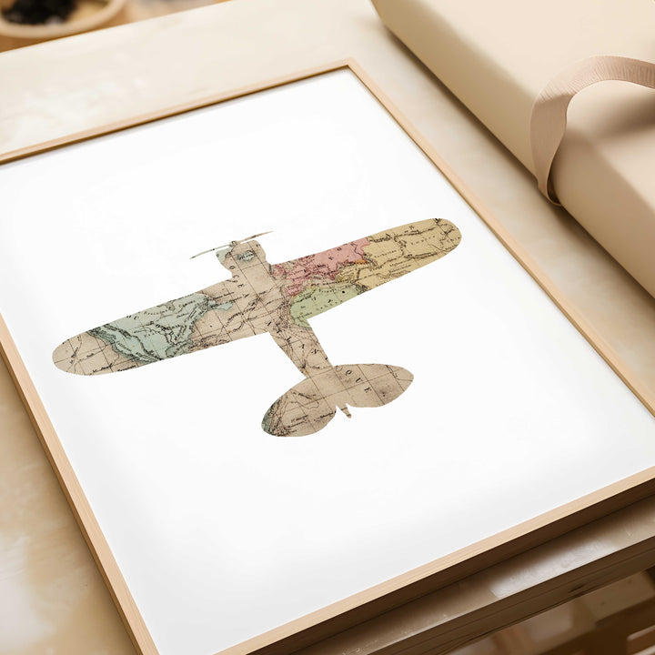 Ensemble d'affiches avion - Explorer le monde ancien