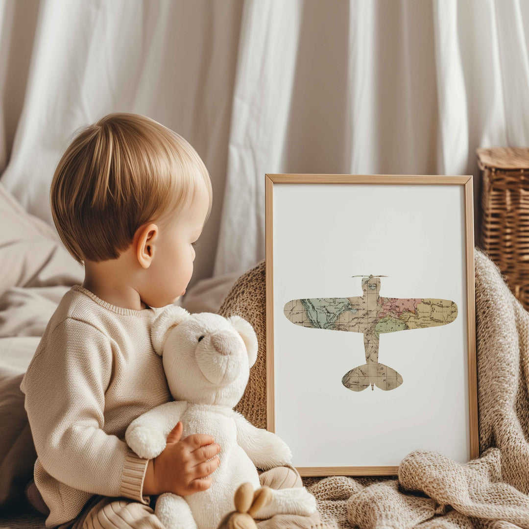 Ensemble d'affiches avion - Explorer le monde ancien