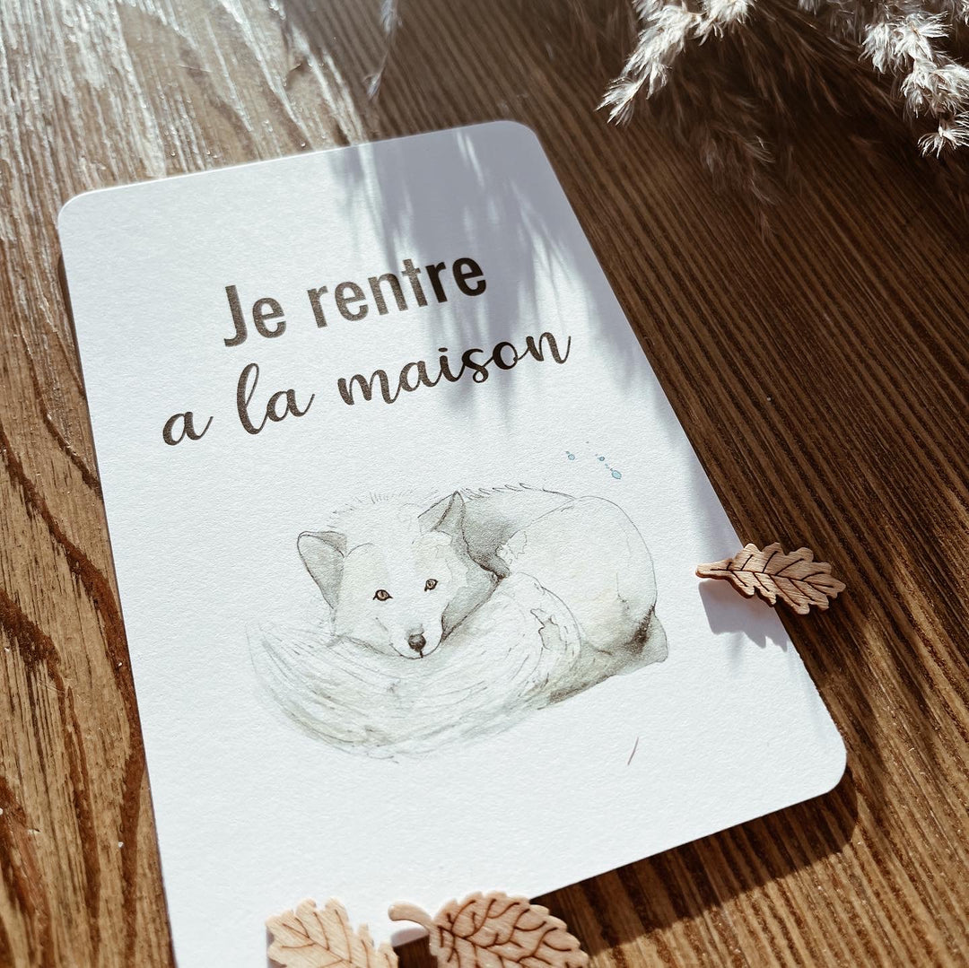 Cartes-étapes · bébé · Animaux de la forêt
