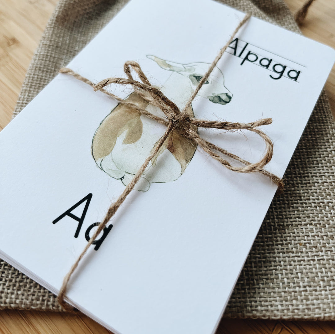 Cartes à lettres - Alphabet et nom des animaux