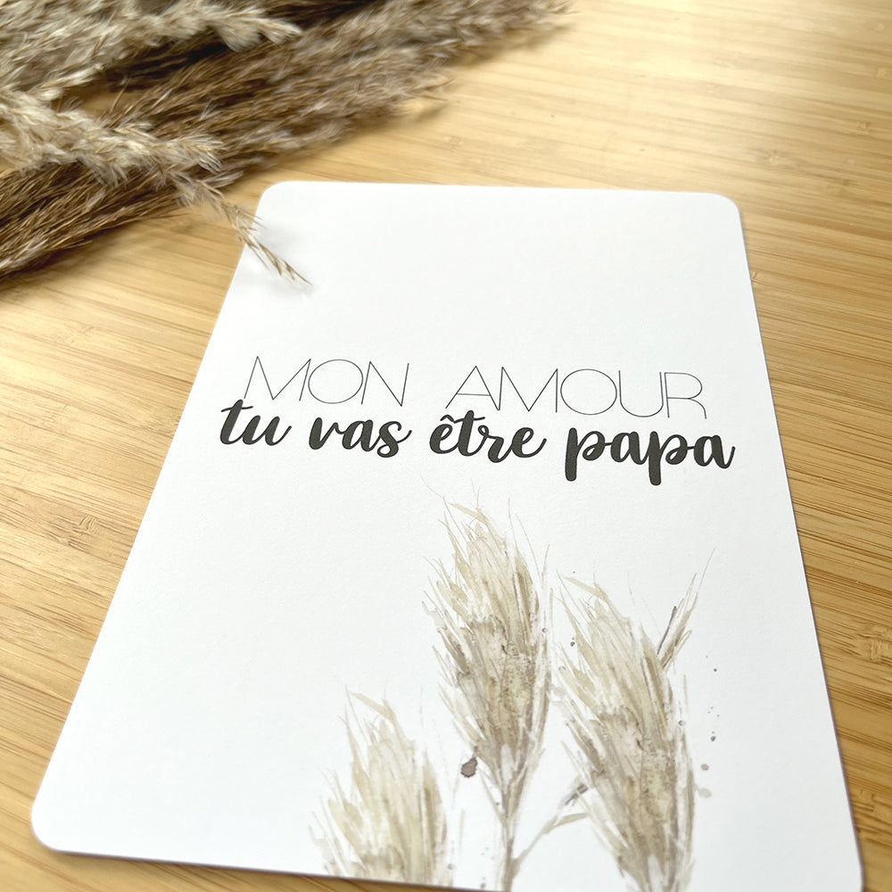 Cartes-étapes - Ma grossesse, Pampas et feuillage