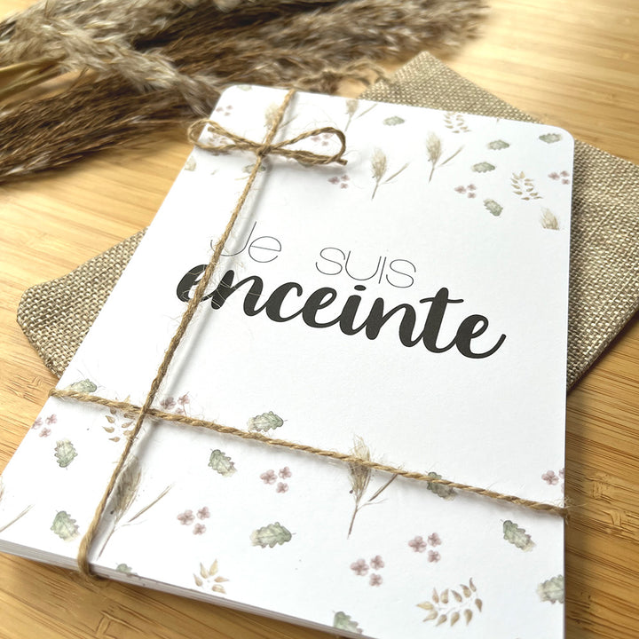 Cartes-étapes - Ma grossesse, Pampas et feuillage