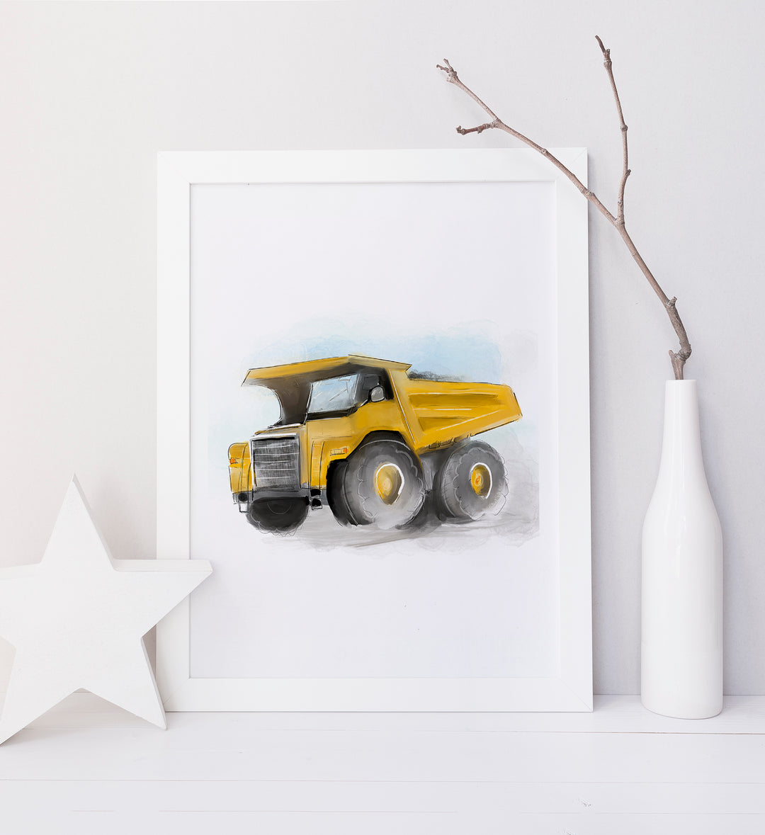 Illustration - Véhicule de transport - Camions de construction