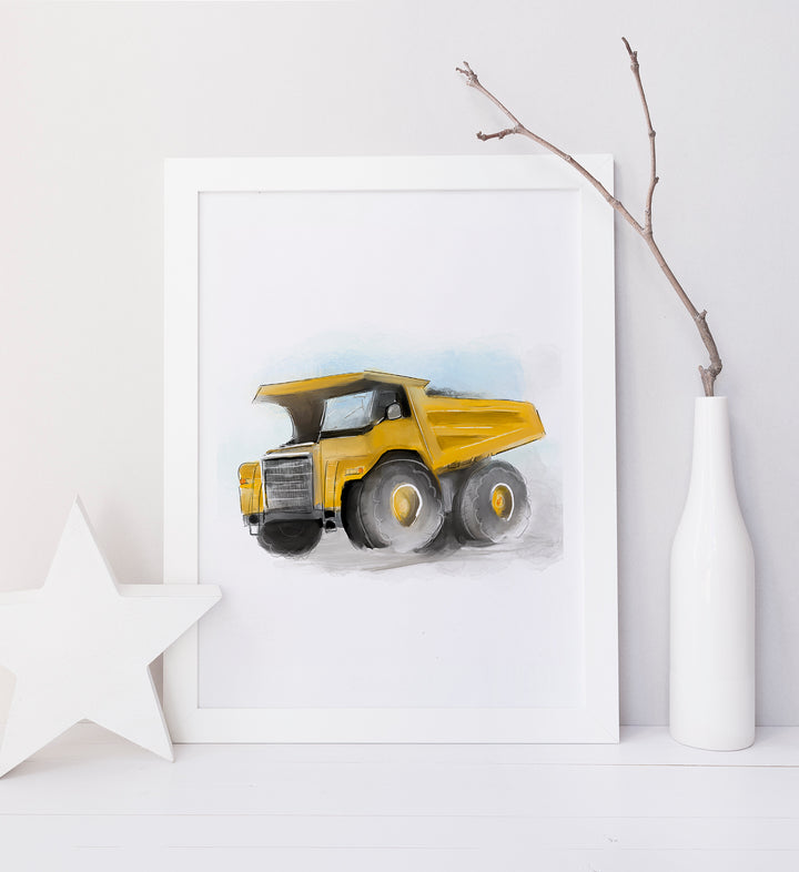 Illustration - Véhicule de transport - Camions de construction