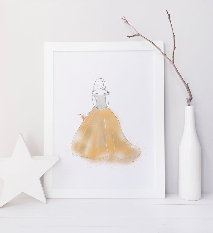 Ensemble d'affiches robe de princesses