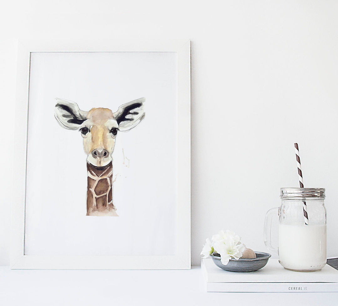 Illustration - Animaux de la jungle - Girafe