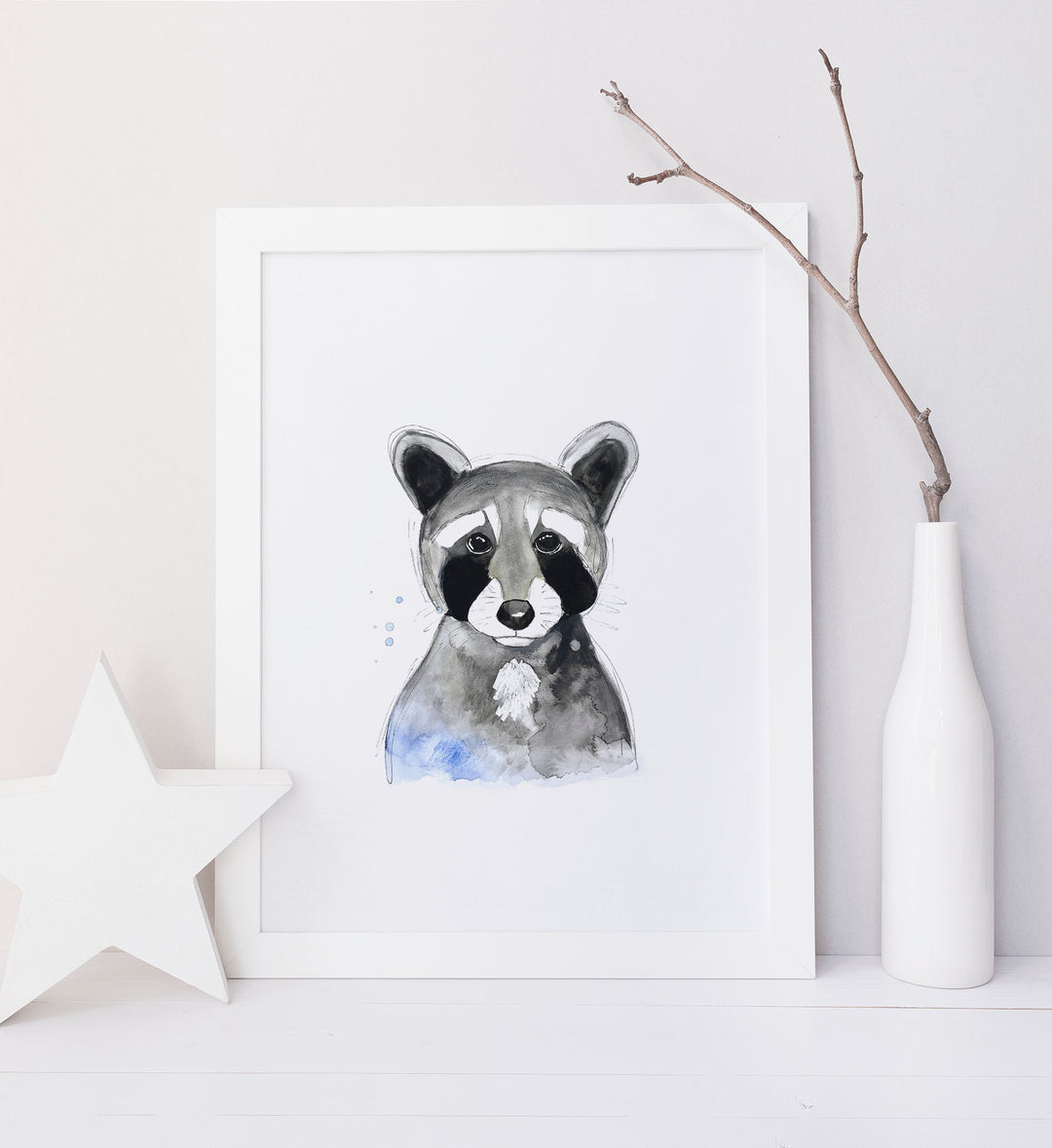 Illustration - Animaux de la forêt -Raton-laveur