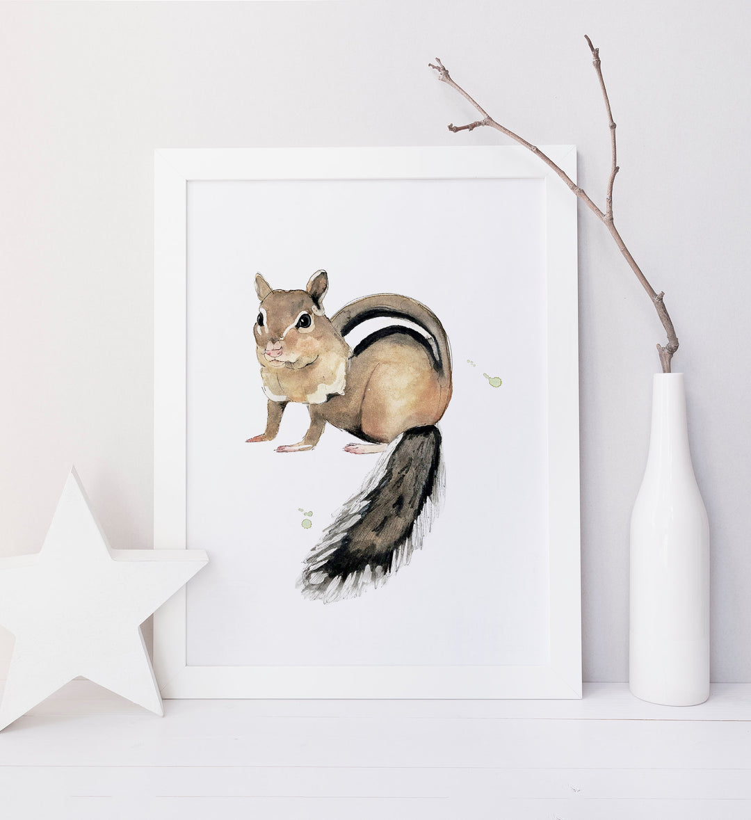 Illustration - Animaux de la forêt - Tamia