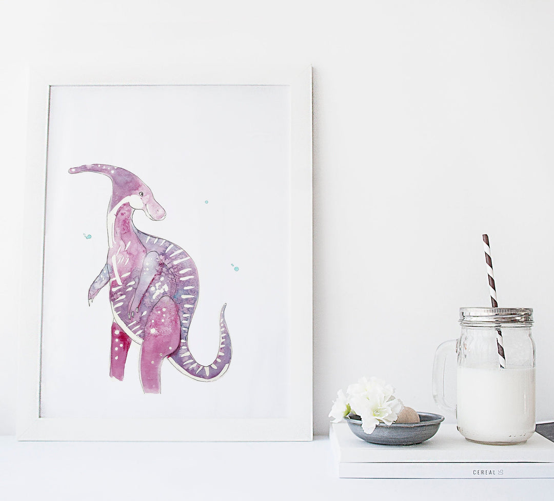 Ensemble d'illustration imprimées dinosaures