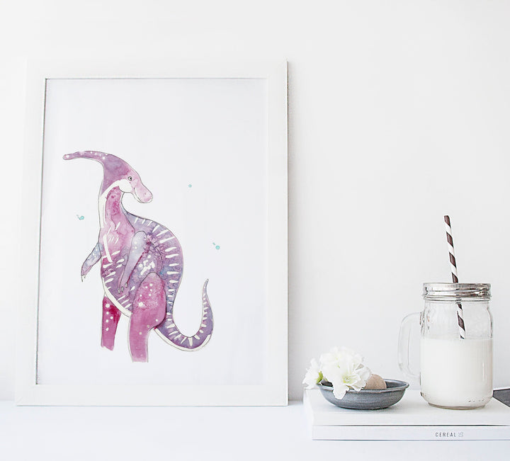 Ensemble d'illustration imprimées dinosaures