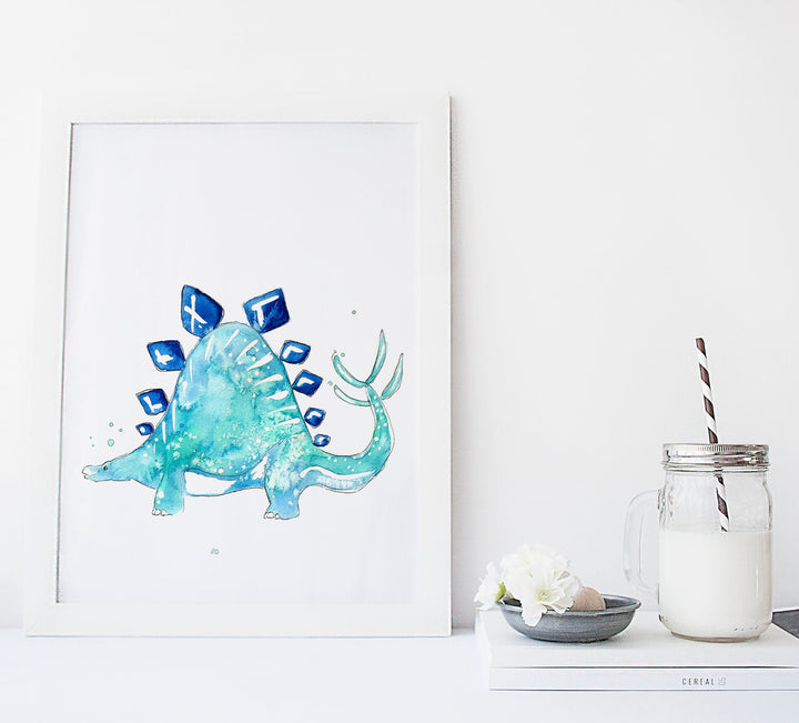 Ensemble d'illustration imprimées dinosaures