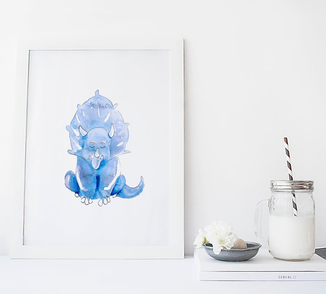 Ensemble d'illustration imprimées dinosaures