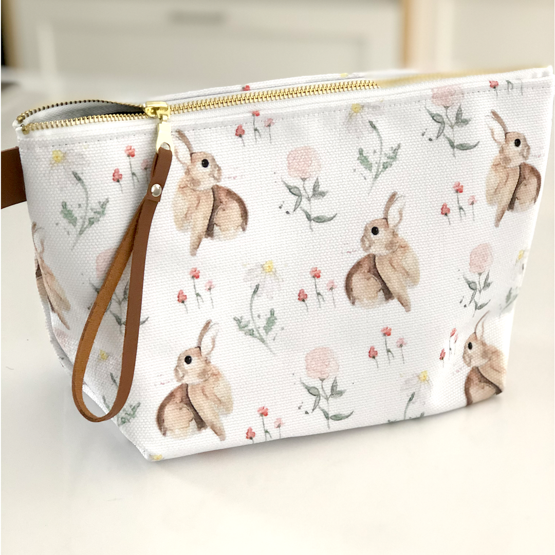 Trousse à cosmétiques - Lapine Fleurie