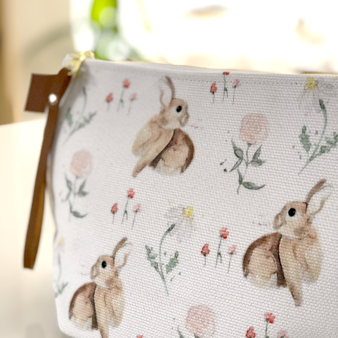 Trousse à cosmétiques - Lapine Fleurie