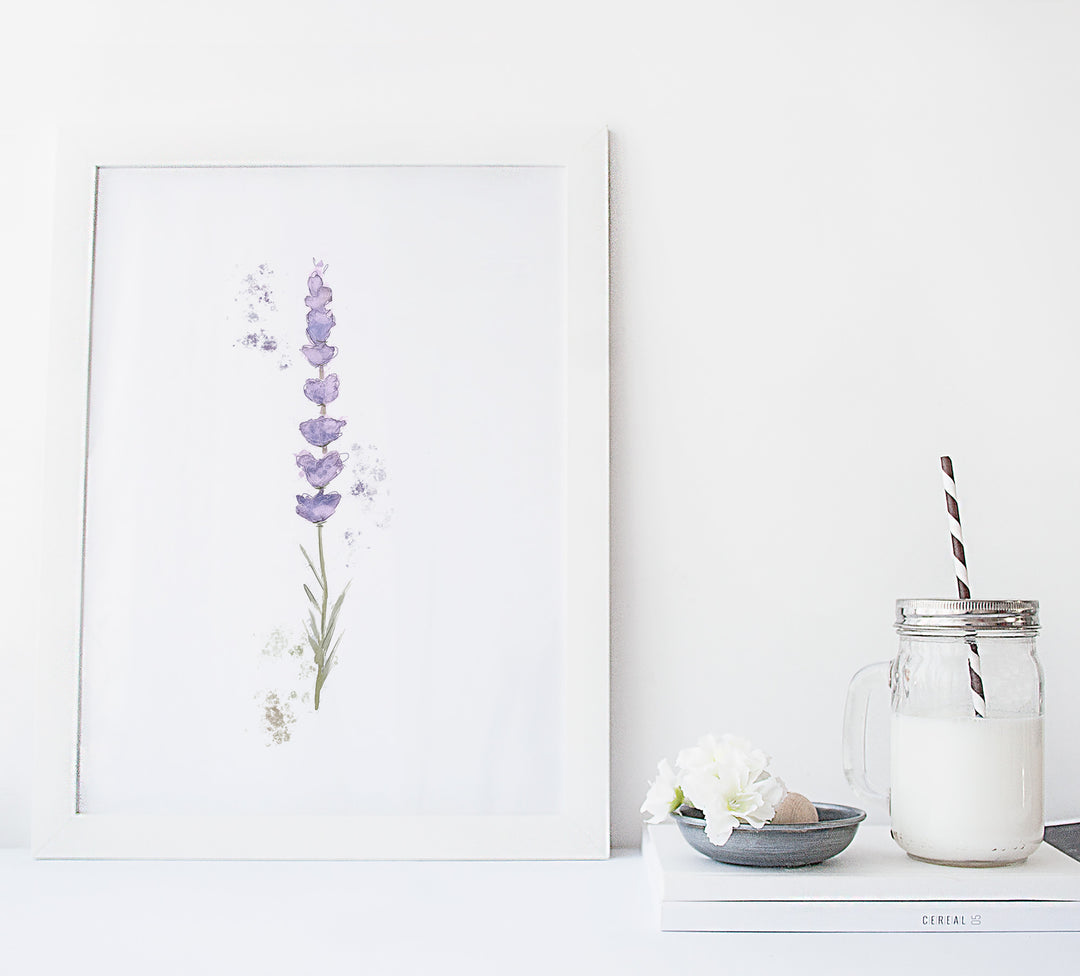 Illustration - Branche de lavande